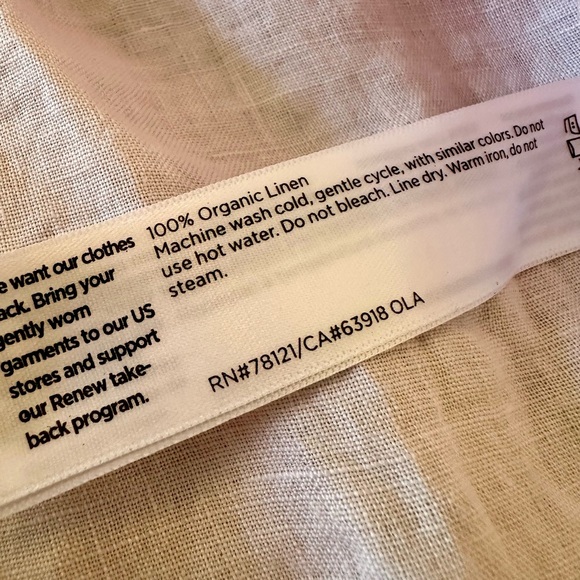 Eileen Fisher Organic Linen Light Pink Button-Up ✧ Coastal Oversized Fit, Size S - Picture 7 of 7